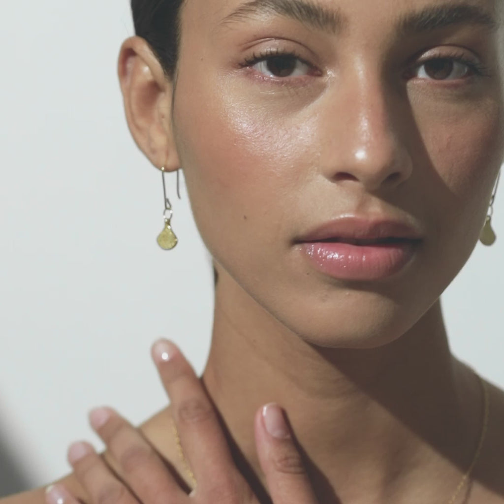 Mallia Earrings Gold - One Palm Studio