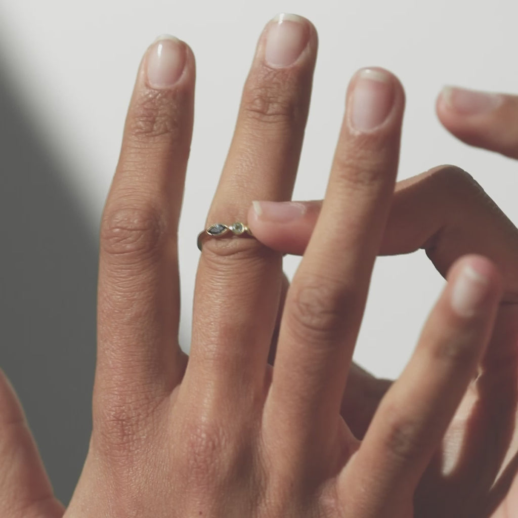 Halia Ring Gold - One Palm Studio