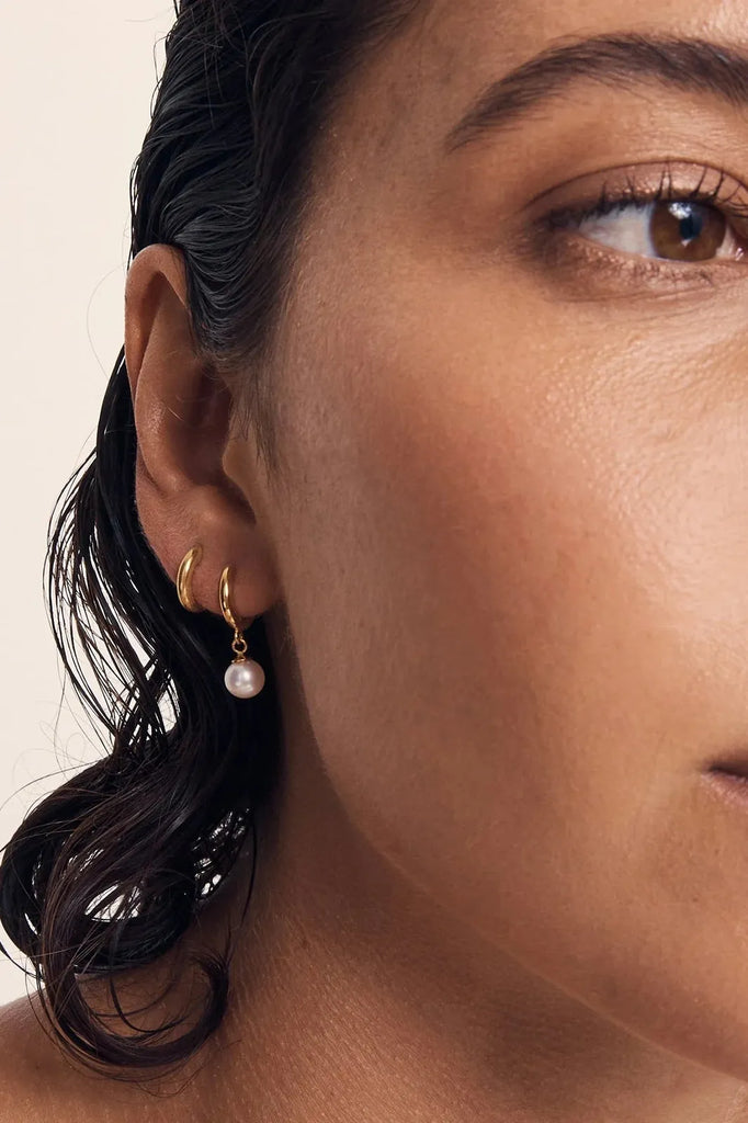 Alba Earrings Gold - One Palm Studio