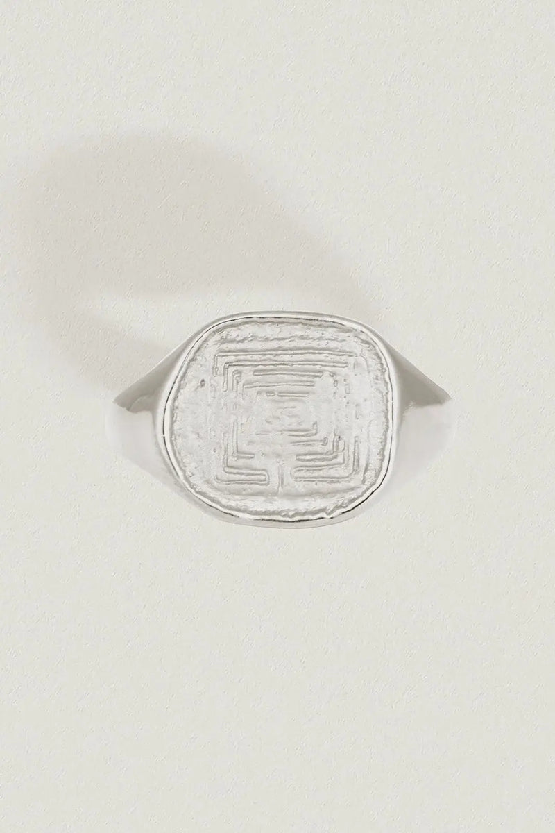 Labyrinth Ring Sterling Silver – One Palm Studio
