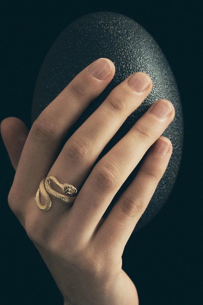 Serpent Ring Gold - One Palm Studio