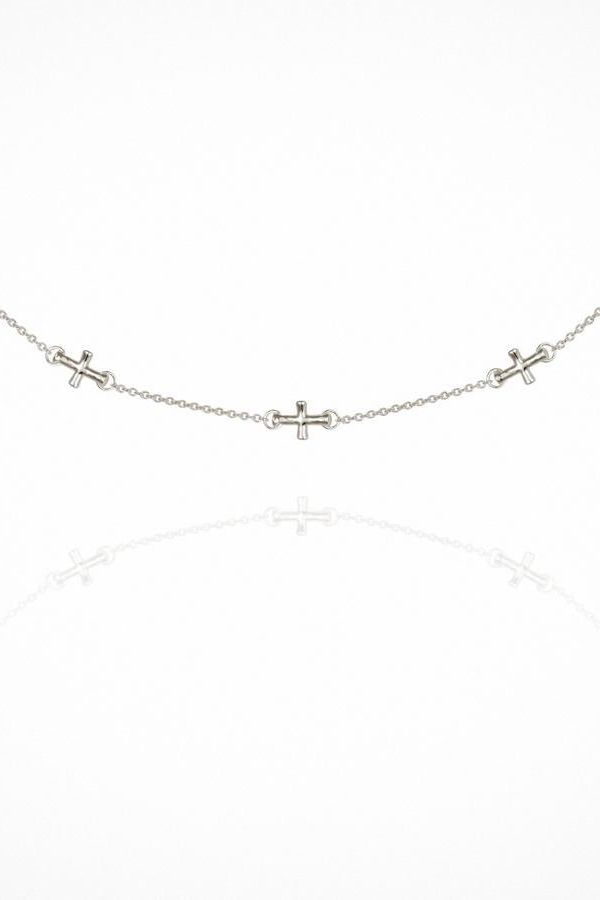 Cross Necklace Silver - One Palm Studio