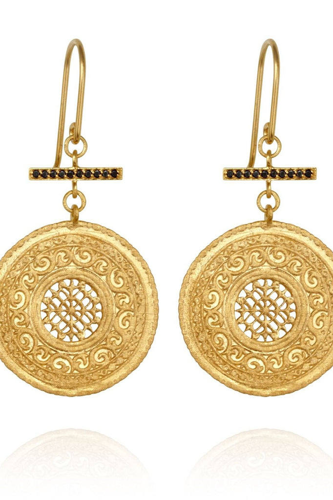 Selma Earrings Gold - One Palm Studio