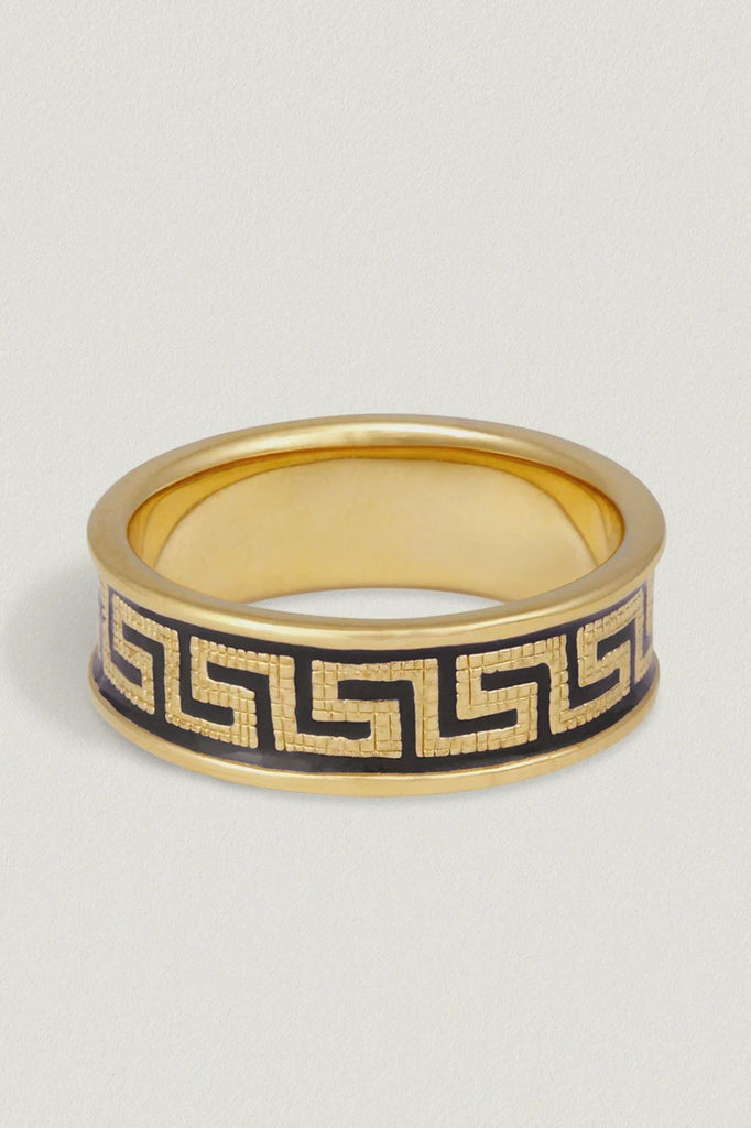 Meander Ring Gold - One Palm Studio