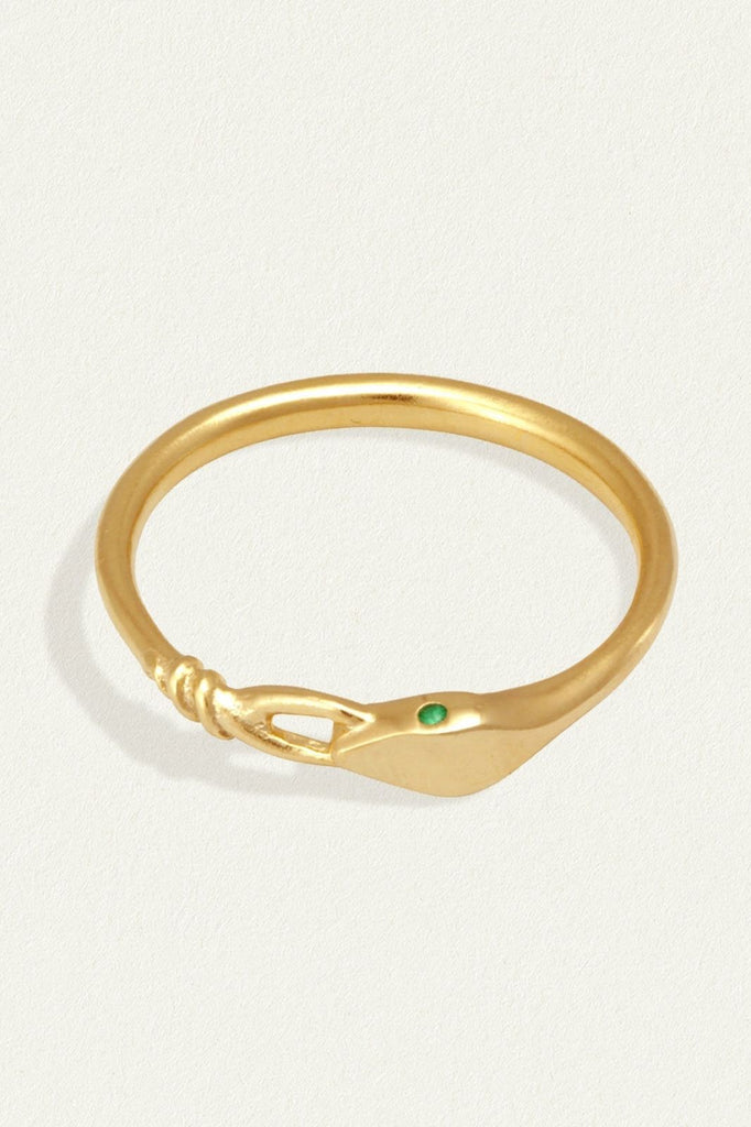 Althea Ring Emerald Gold - One Palm Studio