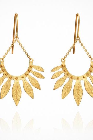 Carissa Gold Earrings - One Palm Studio