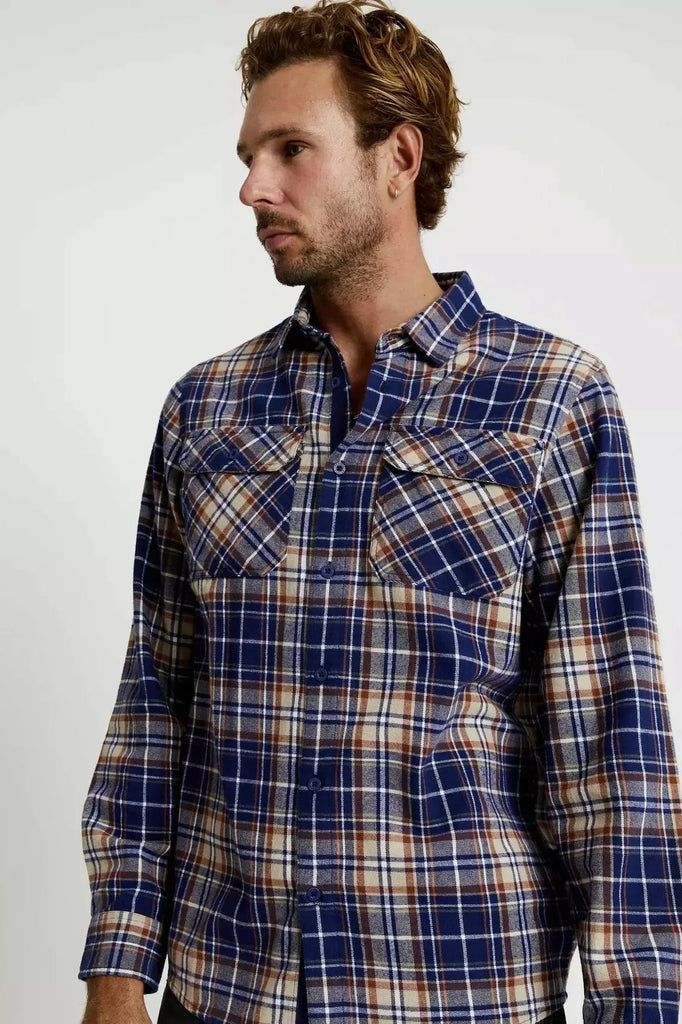 Flannel Long Sleeve Shirt - One Palm Studio