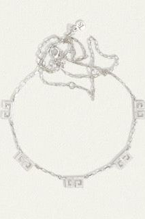 Greek Key Necklace Silver - One Palm Studio