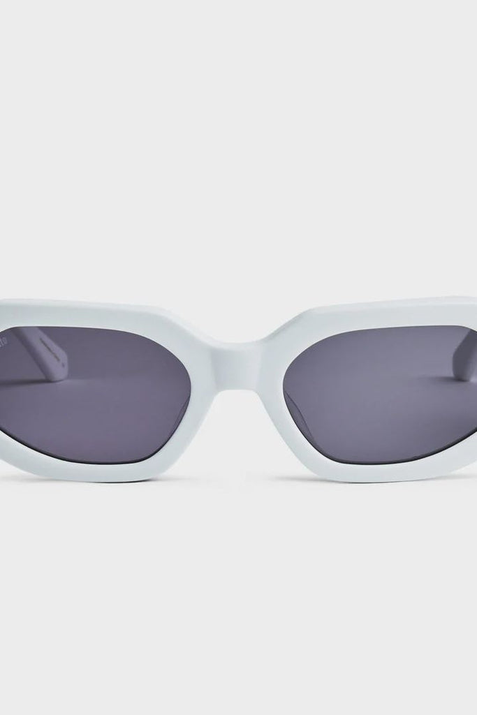 Juicy White Sunglasses - One Palm Studio