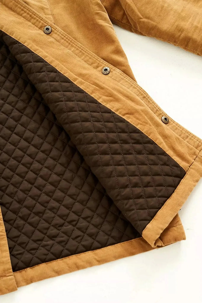 Quilted Chord Jacket - One Palm Studio