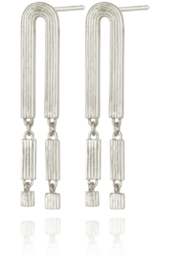 Renata Arch Earrings Silver - One Palm Studio