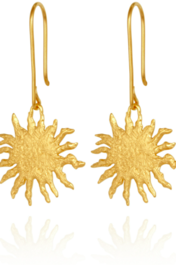 Soleil Earrings Gold - One Palm Studio