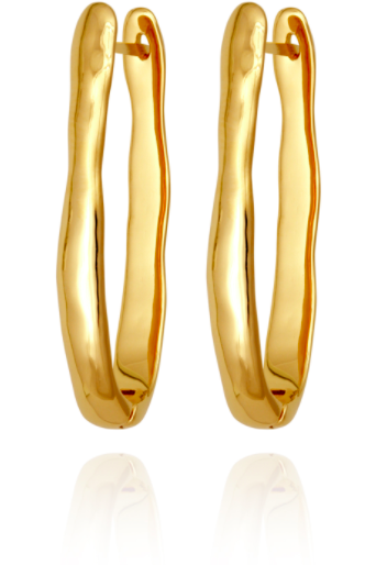 Kaolin Earrings Gold - One Palm Studio