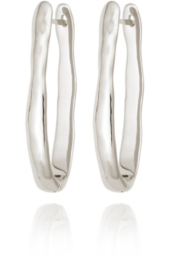 Kaolin Earrings Silver - One Palm Studio