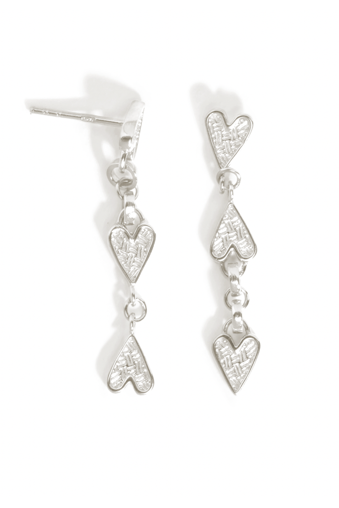 Amore Earrings Silver - One Palm Studio