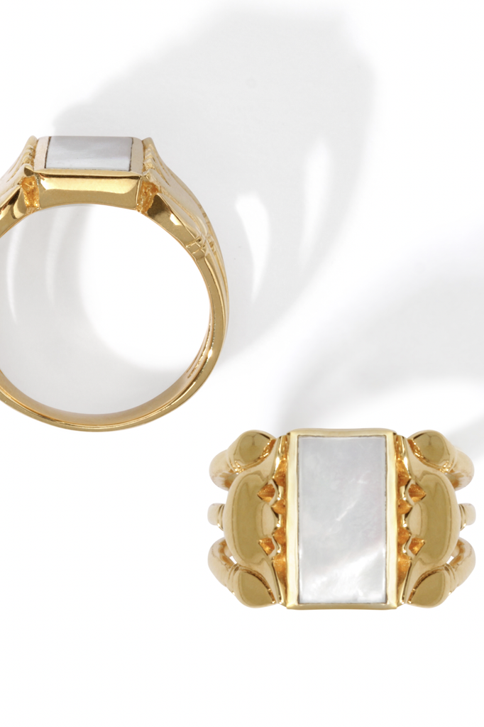 Lotus Ring Gold - One Palm Studio