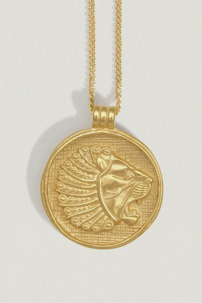 Babylon Coin Necklace Gold - One Palm Studio