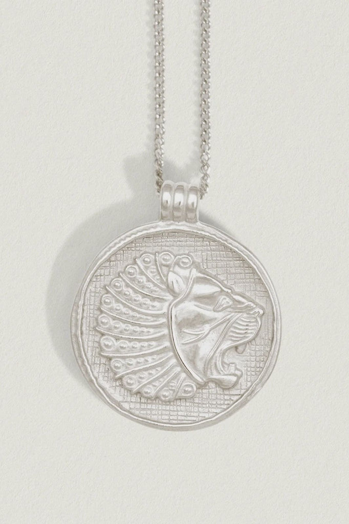 Babylon Coin Necklace Silver - One Palm Studio