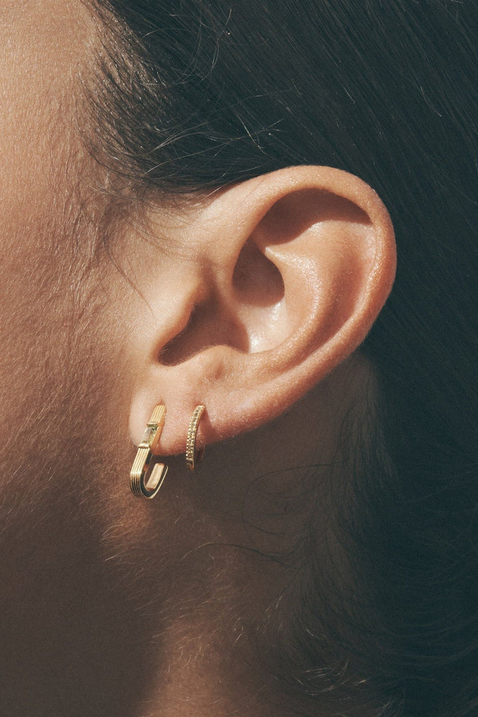 Cala Peridot Earrings Gold - One Palm Studio