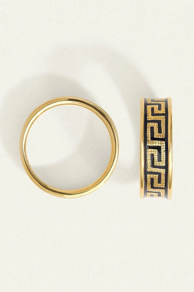 Meander Ring Gold - One Palm Studio