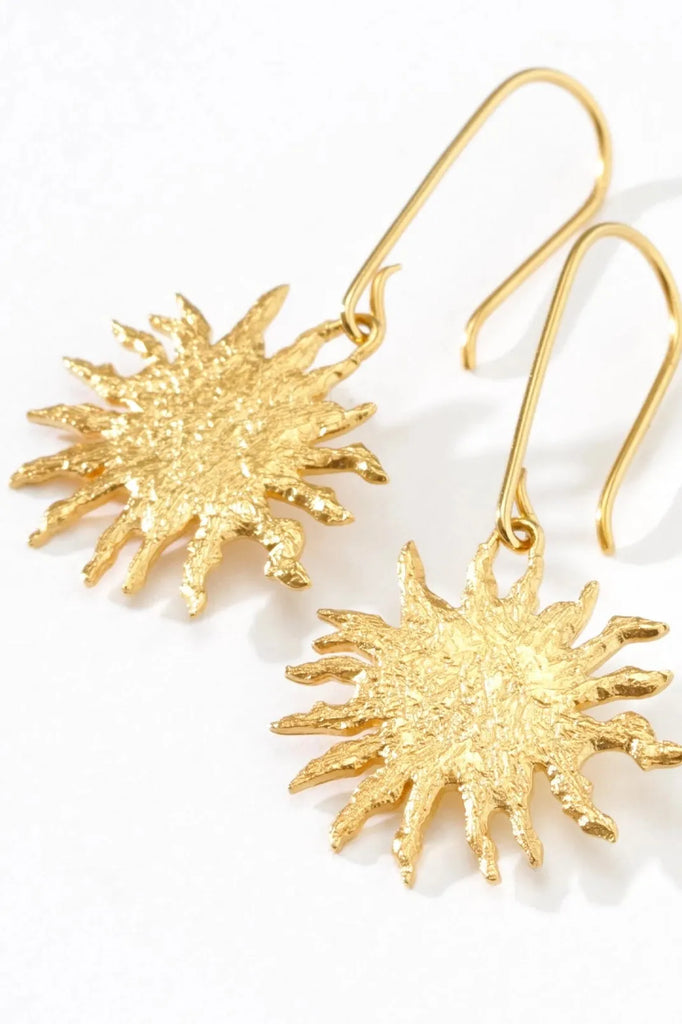 Soleil Earrings Gold - One Palm Studio