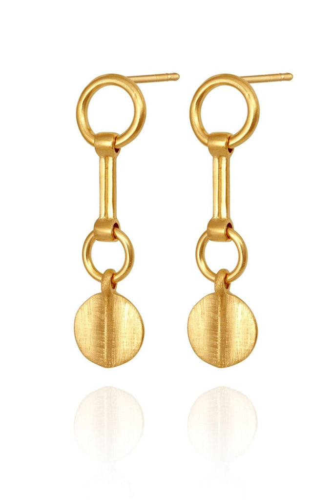 Elio Earrings Gold - One Palm Studio